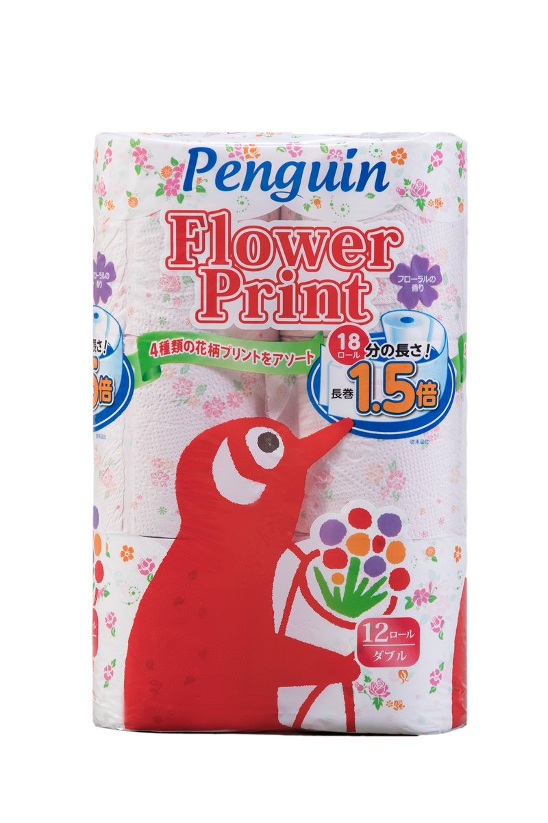 トイレットペーパー penguin 花柄