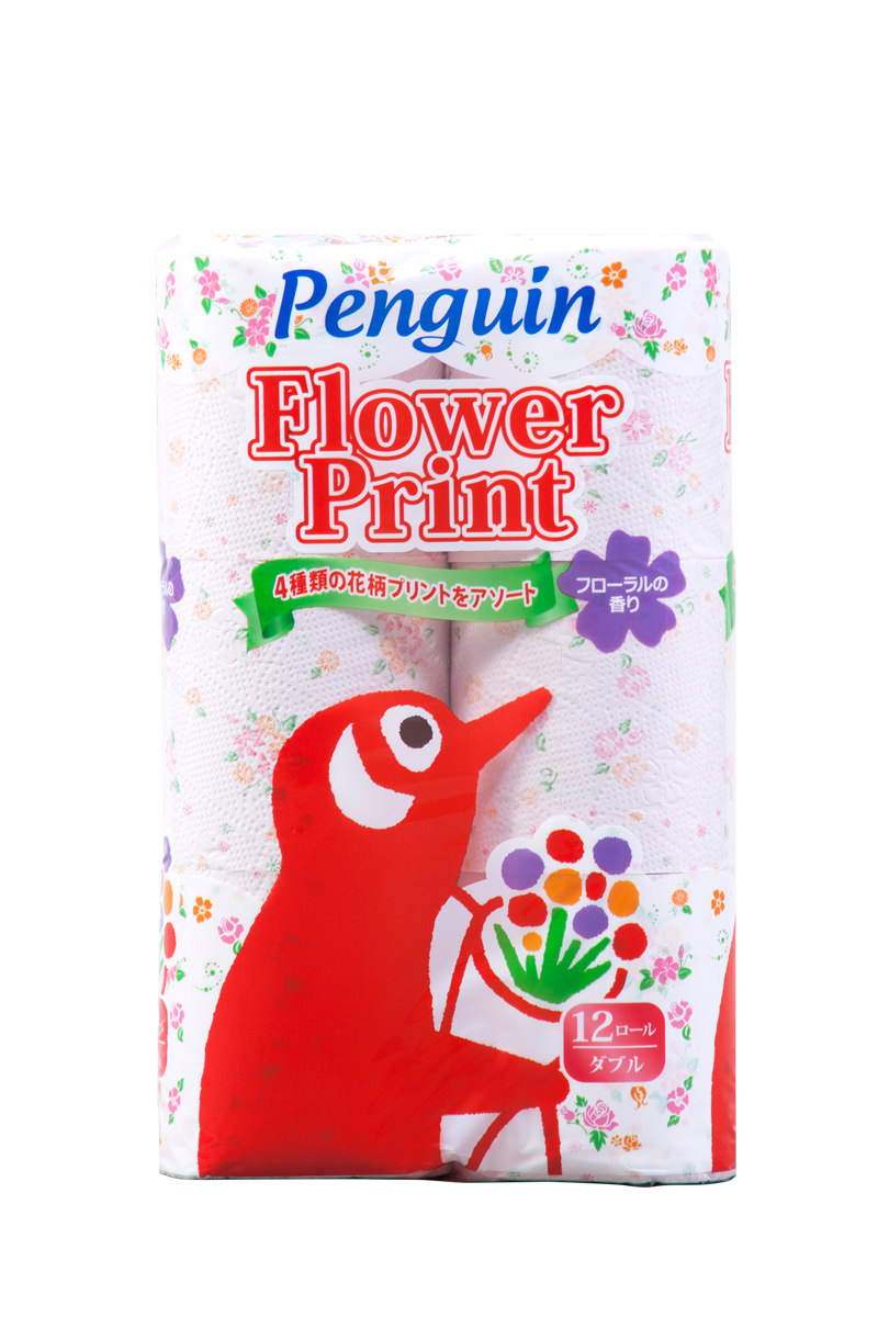トイレットペーパー penguin 花柄